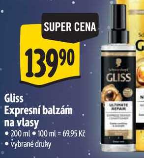 Gliss Expresní balzám na vlasy, 200 ml
