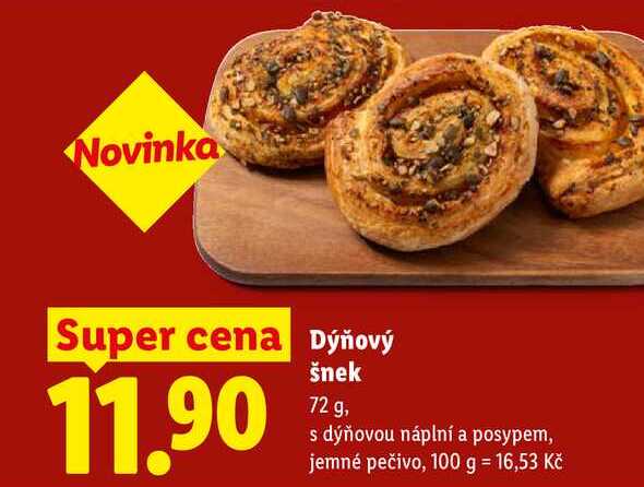 Dýňový šnek, 72 g