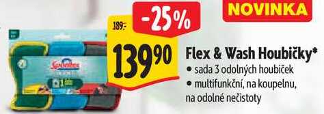 Flex & Wash Houbičky, sada 3
