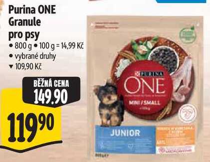 Purina ONE Granule pro psy, 800 g