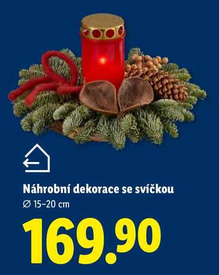 Náhrobní dekorace se svíčkou