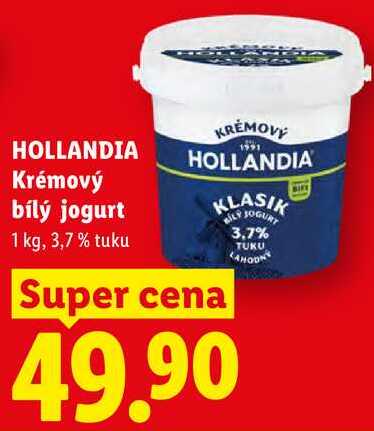 HOLLANDIA Krémový bílý jogurt, 1 kg