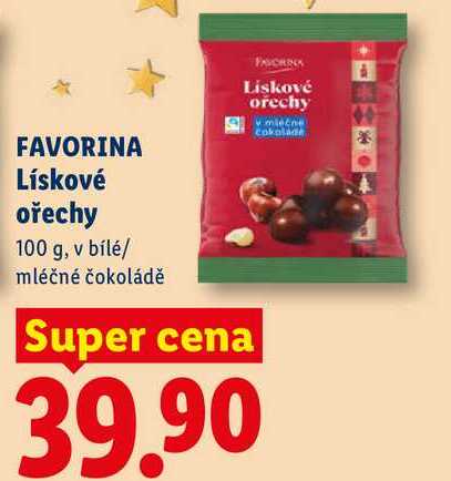 FAVORINA Lískové ořechy, 100 g 