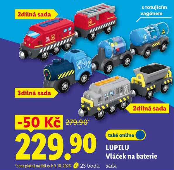 LUPILU Vláček na baterie 