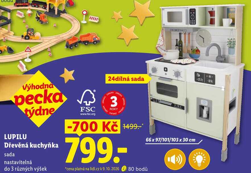 LUPILU Dřevěná kuchyňka