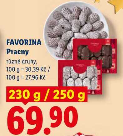 FAVORINA Pracny, různé druhy, 230 g/250 g 