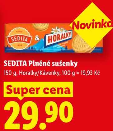 SEDITA Plněné sušenky, 150 g