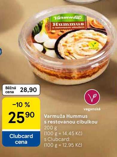 Varmuža Hummus s restovanou cibulkou, 200 g