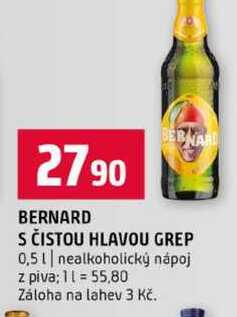 BERNARD S ČISTOU HLAVOU GREP 0,5l nealkoholický
