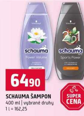 SCHAUMA ŠAMPON 400 ml vybrané druhy