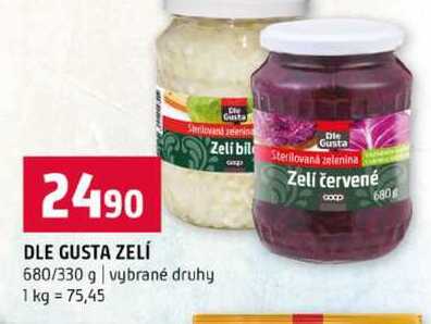 DLE GUSTA ZELÍ 680/330 g vybrané druhy