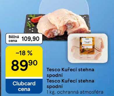 Tesco Kuřecí stehna spodní, 1 kg