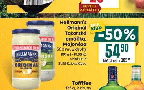 Hellmann's Originál Tatarská omáčka, Majonéza 500 ml