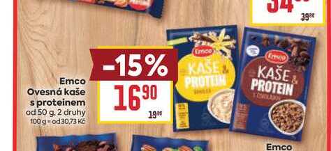 Emco Ovesná kaše s proteinem od 50 g