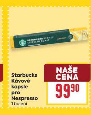 Starbucks Κάνονέ kapsle pro Nespresso 1 balení