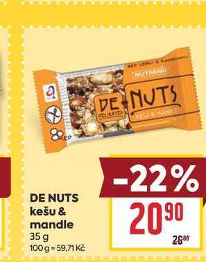 DE NUTS kešu & mandle 35 g