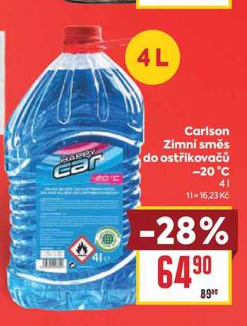 Carlson Zimní směs do ostřikovačů -20°C 4l