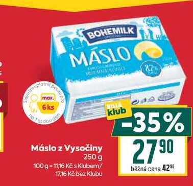 Máslo z Vysočiny 250 g