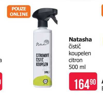 Natasha čistič koupelen citron 500 ml 