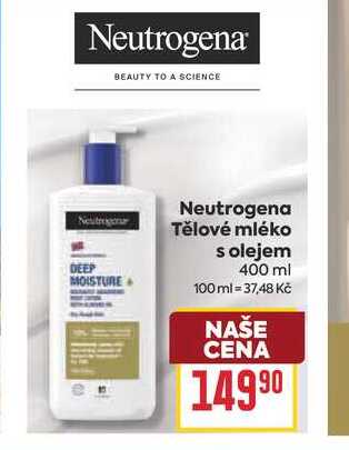 Neutrogena Tělové mléko s olejem 400 ml 
