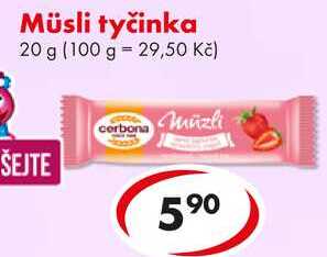Müsli tyčinka, 20 g 