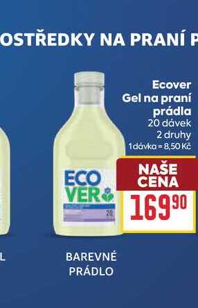 Ecover Gel na praní prádla 20 dávek