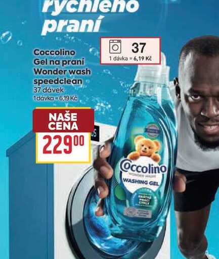 Coccolino Gel na praní Wonder wash speedclean 37 dávek