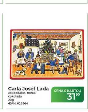 Carla Josef Lada čokoobálka, horká čokoláda 20g