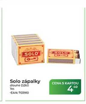 Solo zápalky dlouhé D260