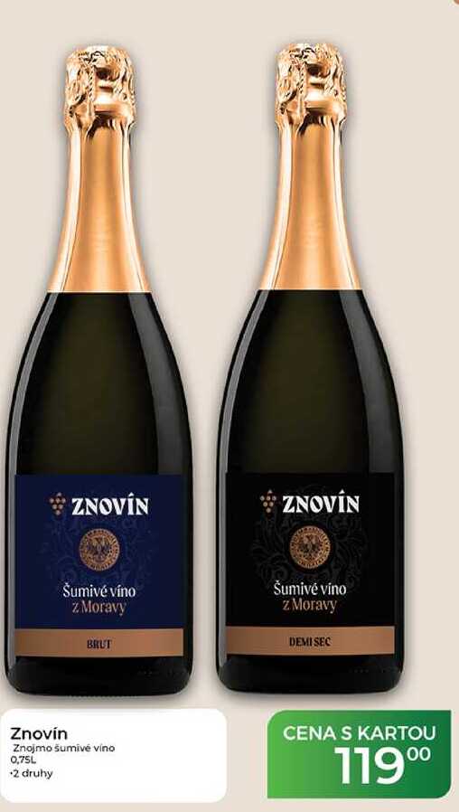 Znovín Znojmo šumivé víno 0,75L