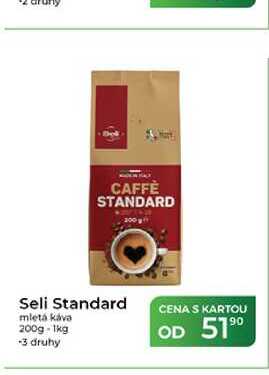 Seli Standard mletá káva 200g-1kg