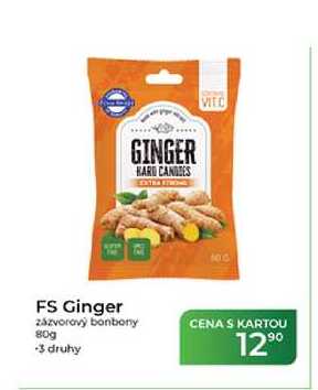 FS Ginger zázvorový bonbony 80g