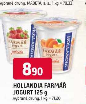 HOLLANDIA FARMÁŘ JOGURT 125 g