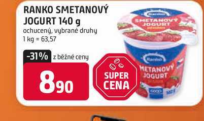 RANKO SMETANOVÝ JOGURT 140 g