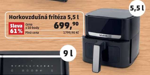 Horkovzdušná fritéza 5,5 l  