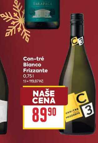 Con-tré Bianco Frizzante 0,75l