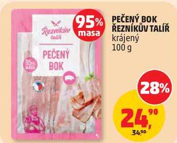 PEČENÝ BOK ŘEZNÍKŮV TALÍŘ krájený, 100 g 