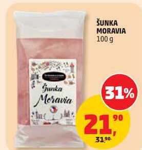 ŠUNKA MORAVIA, 100 g 