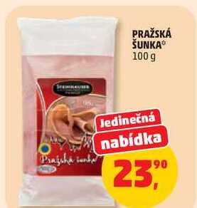 PRAŽSKÁ ŠUNKA, 100 g