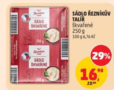 SÁDLO ŘEZNÍKŮV TALÍŘ škvařené, 250 g