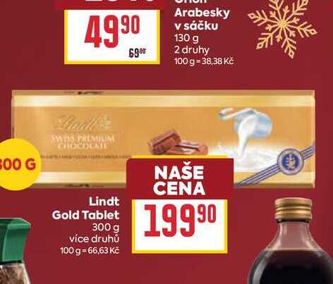 Lindt Gold Tablet 300 g 
