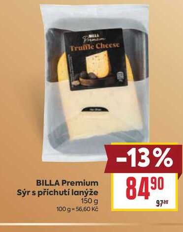 BILLA Premium Sýr s příchutí lanýže 150 g