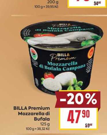 BILLA Premium Mozzarella di Bufala 125 g