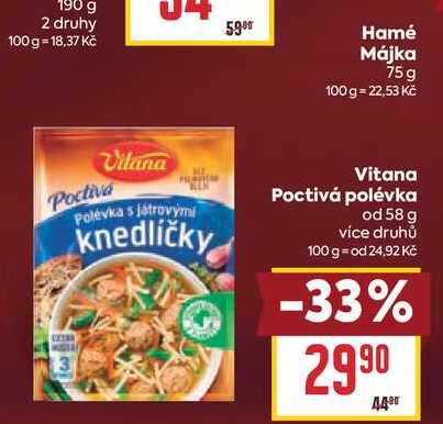 Vitana Poctivá polévka od 58 g
