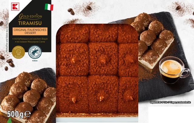 K-Gold Tiramisu/Profiteroles