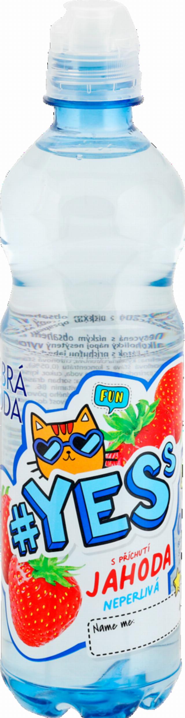 Dobrá voda YESs Ochucený nápoj s příchutí jahody