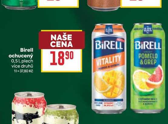 Birell ochucený 0,51, plech