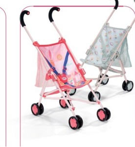BABY born Kočárek hole se síťkou - růžový