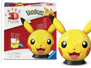 3D puzzle ball s ušima Pokémon