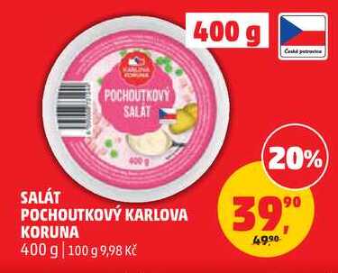 SALÁT POCHOUTKOVÝ KARLOVA KORUNA, 400 g 